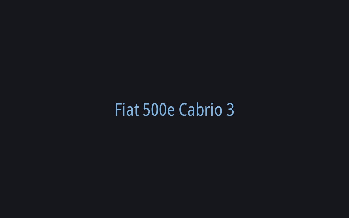 Fiat 500e Cabrio - bélyegkép 3